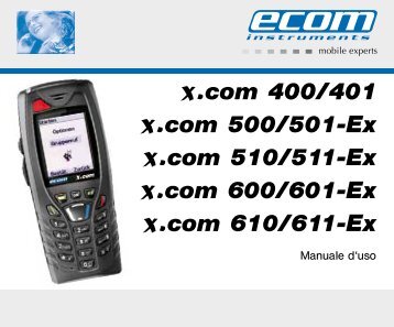 Manuale d'uso X.com - Ecom instruments