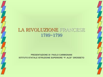 Rivoluzione francese (schema) - Polo Liceale