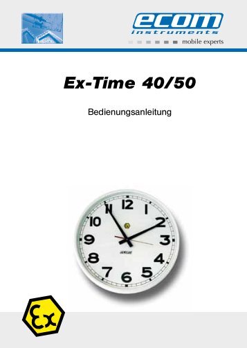 Bedienungsanleitung Ex-Time 40/50 - Ecom instruments