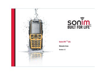 Sonim XP3 TM (bt) Manuale d'uso