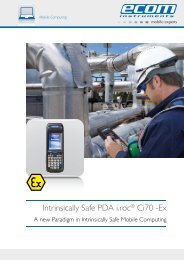 Intrinsically Safe PDA i.roc® Ci70 -Ex - Ecom instruments