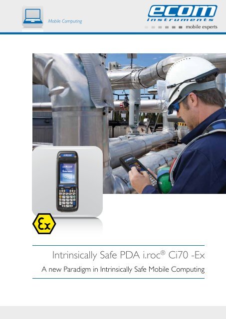 Intrinsically Safe PDA i.roc® Ci70 -Ex - Ecom instruments