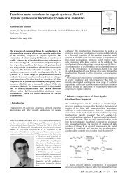 Transition metal complexes in organic synthesis. Part 47