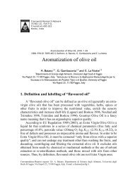 Aromatization of olive oil - Transworld Research Network