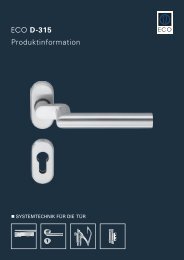 ECO D-315 Produktinformation - ECO-Schulte