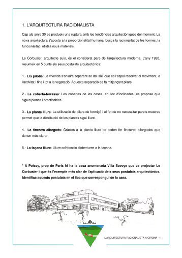 1. L'ARQUITECTURA RACIONALISTA - Ajuntament de Girona