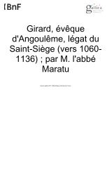 Girard, évêque d'Angoulême, légat du Saint-Siège - Bibliothèque