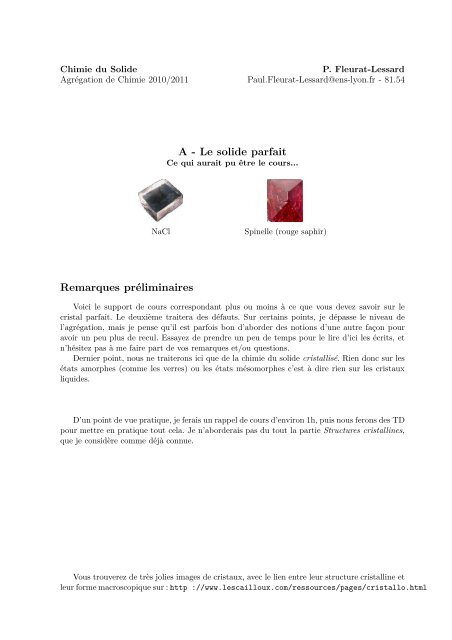 Fig. F.1-Structure du cuivre (cfc), maille conventionnelle