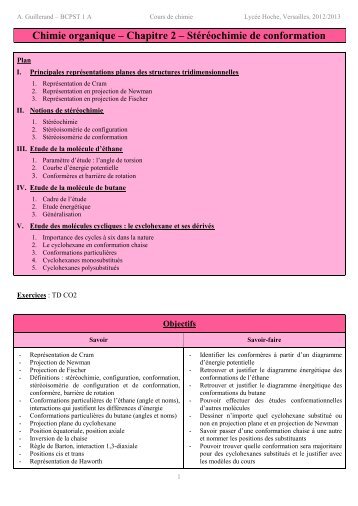 Stéréochimie de conformation - La physique-chimie en BCPST 1A ...