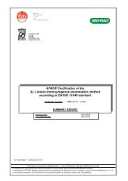 AFNOR Certification of the AL Listeria monocytogenes enumeration ...