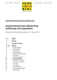 Zweckverband Haus Wäckerling Auflösung und Liquidation