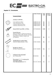 Kapitel 13 - Ersatzteile 121 - ElectroCal