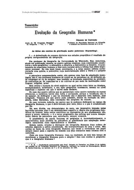 Geografia e geopolítica: a contribuição de ... - Biblioteca - IBGE