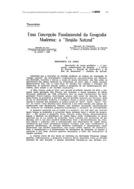 Geografia e geopolítica: a contribuição de ... - Biblioteca - IBGE