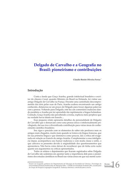 Geografia e geopolítica: a contribuição de ... - Biblioteca - IBGE