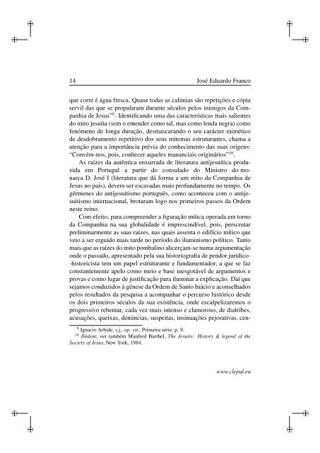 Génese e mentores do antijesuitismo na Europa Moderna - LusoSofia