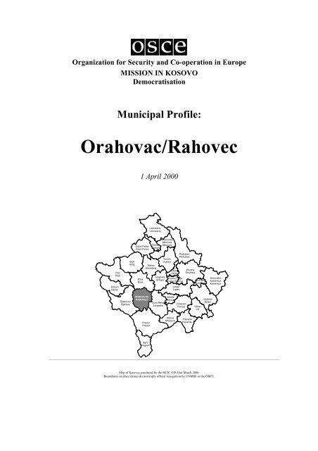 Orahovac Municipal Profile