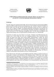 UNHCR-Hintergrundinformation über ethnische Albaner aus dem ...