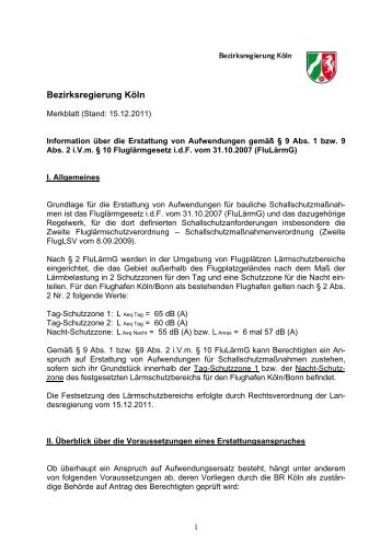 Merkblatt der Bezirksregierung