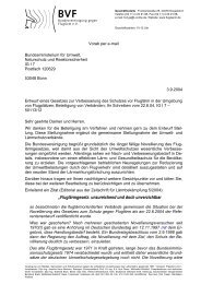 Stellungnahme - Bundesvereinigung gegen Fluglärm e.V.
