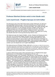 Professor Eberhard Greiser weist in einer Studie nach: Lärm macht ...