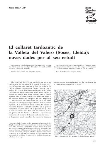 El collaret tardoantic de la Valleta del Valero - Revista d'Arqueologia ...