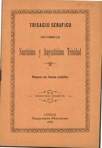 TRISAGIO SERAFICO - Sol-Torres