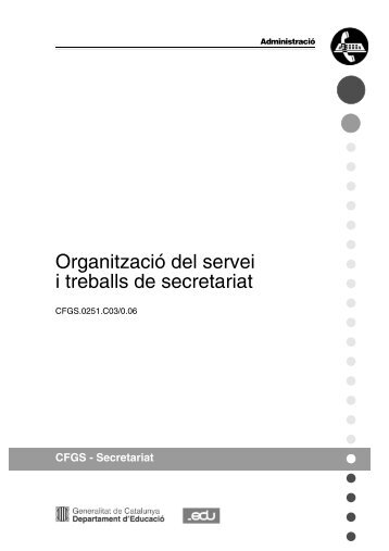 C03 – Organització del servei i treballs de secretariat - IOC