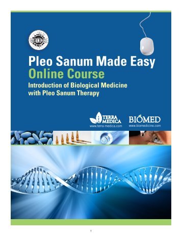 Pleo Sanum Made Easy Online Course - Biomed