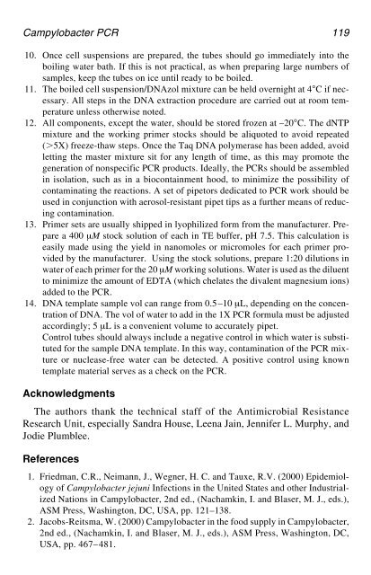 PCR Detection of Microbial Pathogens PCR Detection of Microbial ...