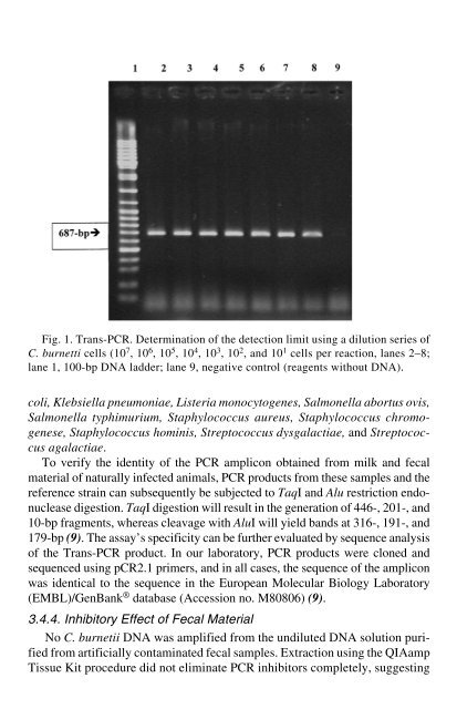 PCR Detection of Microbial Pathogens PCR Detection of Microbial ...