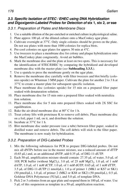 PCR Detection of Microbial Pathogens PCR Detection of Microbial ...