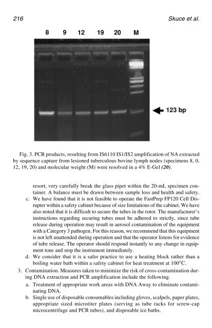 PCR Detection of Microbial Pathogens PCR Detection of Microbial ...