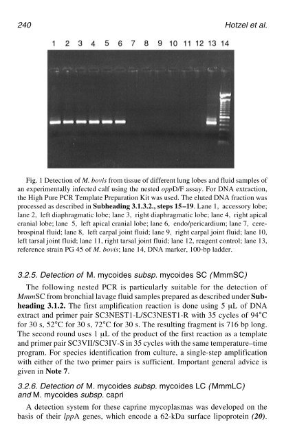 PCR Detection of Microbial Pathogens PCR Detection of Microbial ...