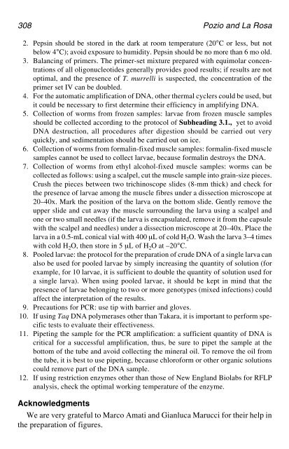 PCR Detection of Microbial Pathogens PCR Detection of Microbial ...