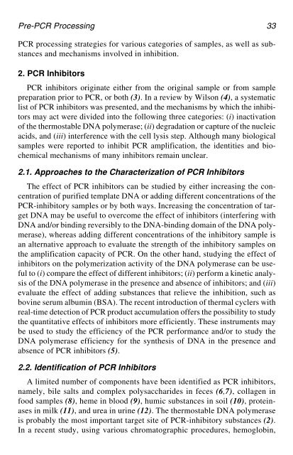 PCR Detection of Microbial Pathogens PCR Detection of Microbial ...