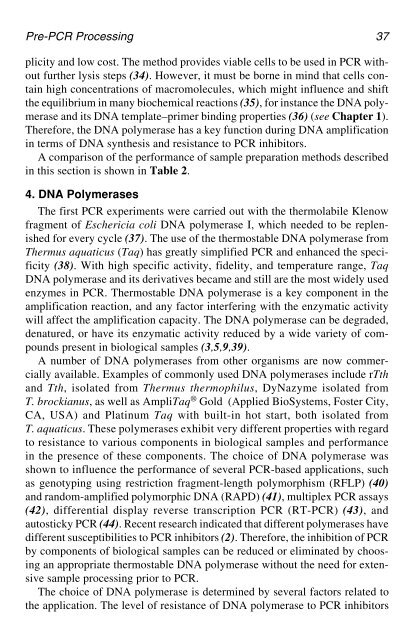 PCR Detection of Microbial Pathogens PCR Detection of Microbial ...