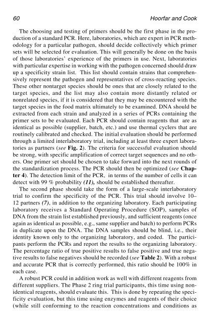 PCR Detection of Microbial Pathogens PCR Detection of Microbial ...