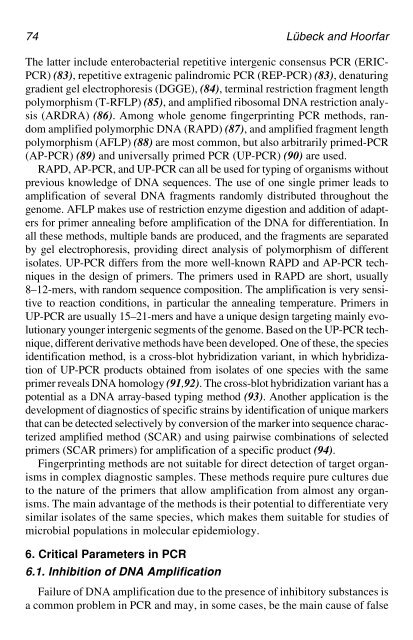 PCR Detection of Microbial Pathogens PCR Detection of Microbial ...