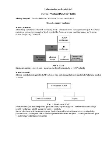 Laboratoriya mashguloti № 3 Mavzu: “Protocol Data Unit” tahlili