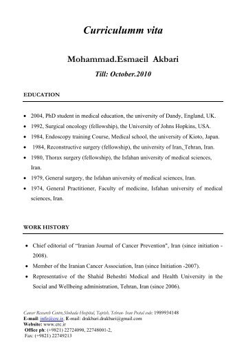 Dr Mohammad Esmaeil Akbari