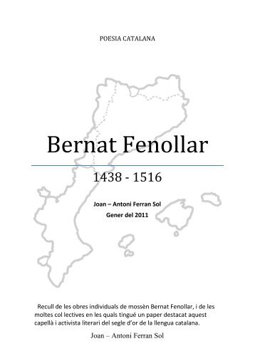 Bernat Fenollar (1438 - 1516)