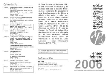 Trip Activ 1-2006.qxd - Fòrum Psicoanalític Barcelona