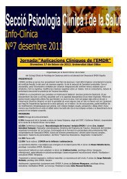 Info Clínica i de la Salut núm. 7 desembre 2011 - Col·legi Oficial de ...