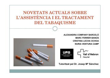 Assistència i tractament del tabaquisme