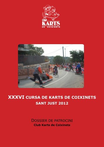 Dossier de patrocini - Karts de coixinets