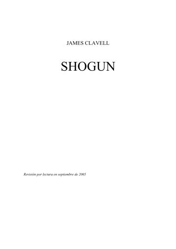 SHOGUN . JAMES CLAVELL