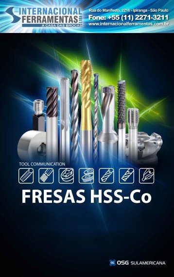 FRESAS HSS-Co - Internacional Ferramentas