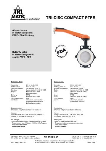 TRI-DISC COMPACT PTFE - TRI-MATIC