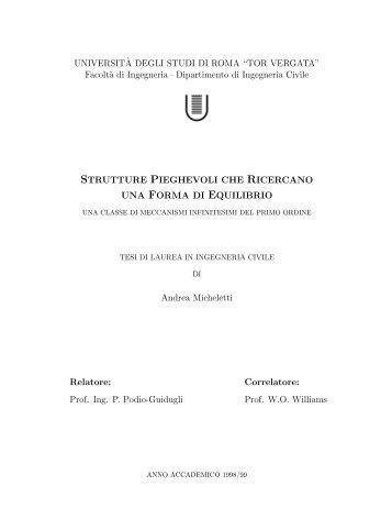 PDF (2820kb) - Università degli Studi di Roma Tor Vergata
